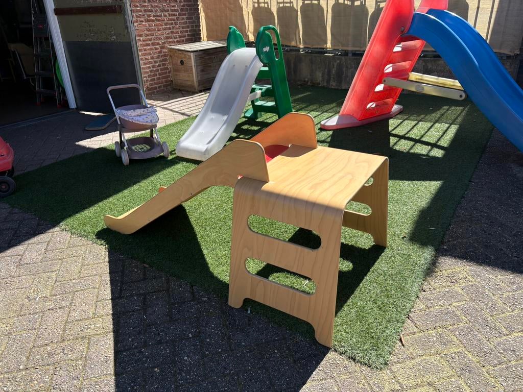 IKEA glijbaan, Tuin en Terras, Picknicktafels, Ophalen, Zo goed als nieuw, Rechthoekig, Hout