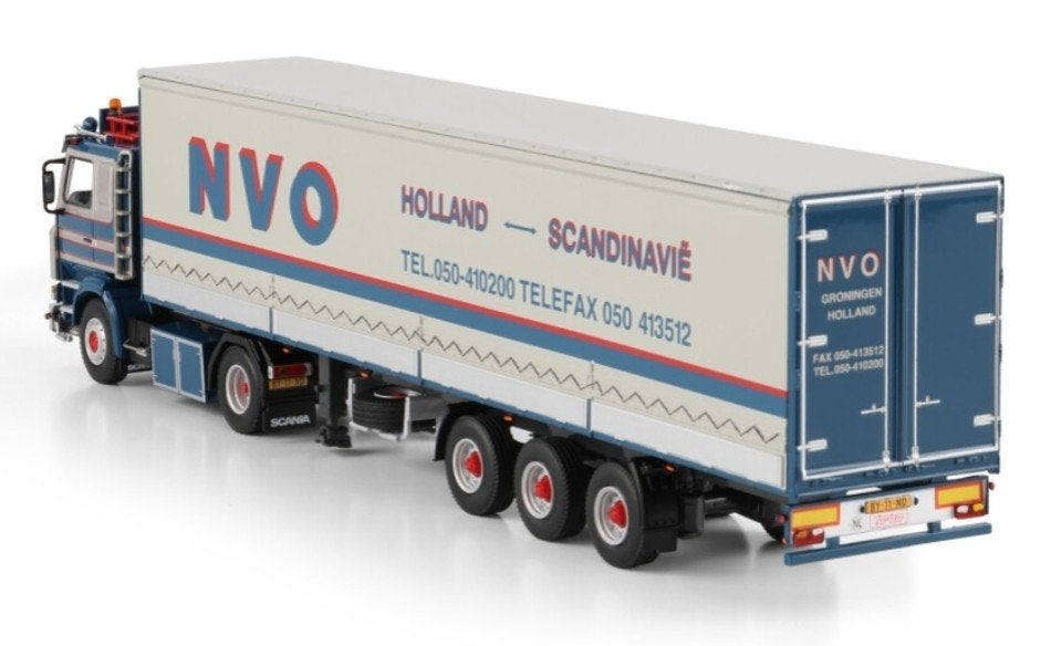 WSI SCANIA 142M + TRAILER - SLIK TRANSPORT, Wsi, ., Nieuw, Ophalen of Verzenden