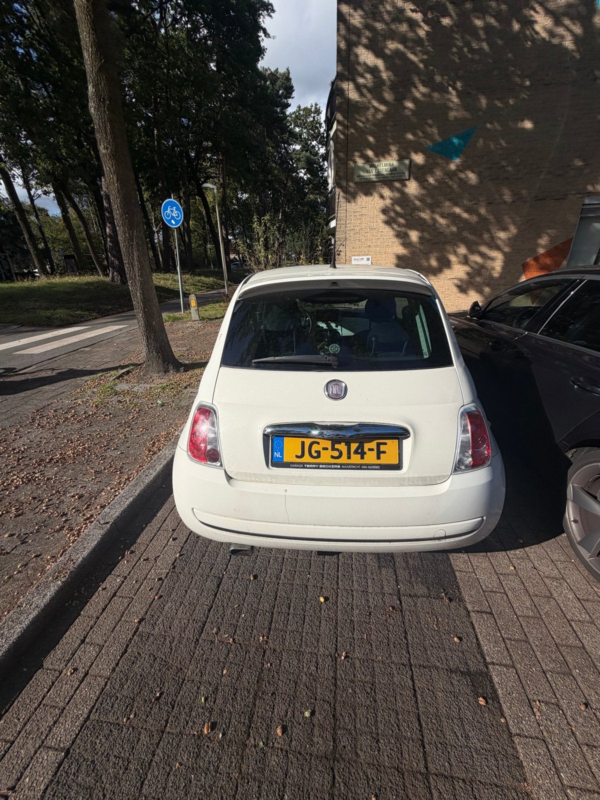 Fiat 500 1.4 16V 73KW C 2008 Wit, Auto's, Voorwielaandrijving, 31 €/maand, 4 cilinders, 100 pk