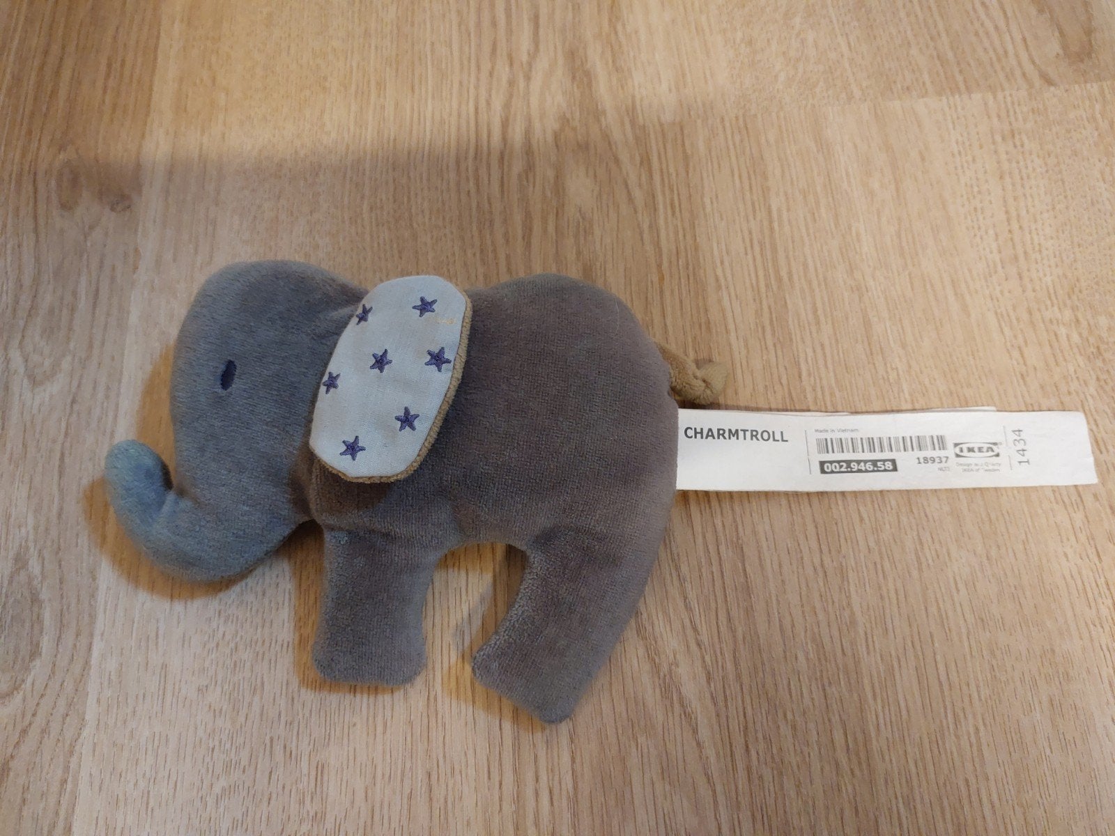 IKEA olifant knuffeltje charmtroll, Kinderen en Baby's, Speelgoed | Knuffels en Pluche, Ophalen of Verzenden