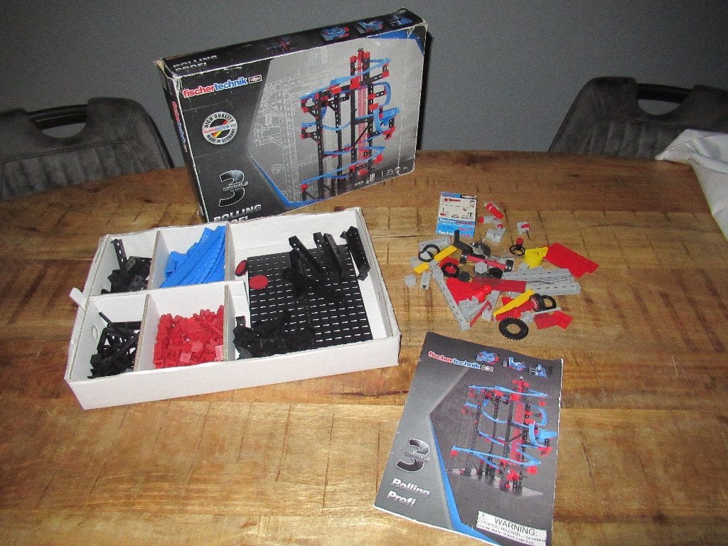 Fischer technik Knikkerbaan Rolling Profi + Extra onderdelen, Ophalen of Verzenden, Zo goed als nieuw