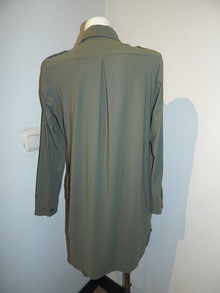 Studio Anneloes travel stof blouse tuniek kaki groen M, Maat 38/40 (M), Studio Anneloes, Verzenden, Zo goed als nieuw