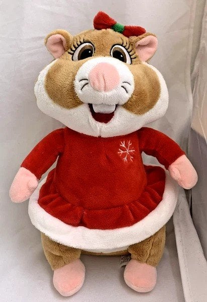 Albert Heijn AH Kerstmeisje Hamster Knuffel Pluche Kerstmis