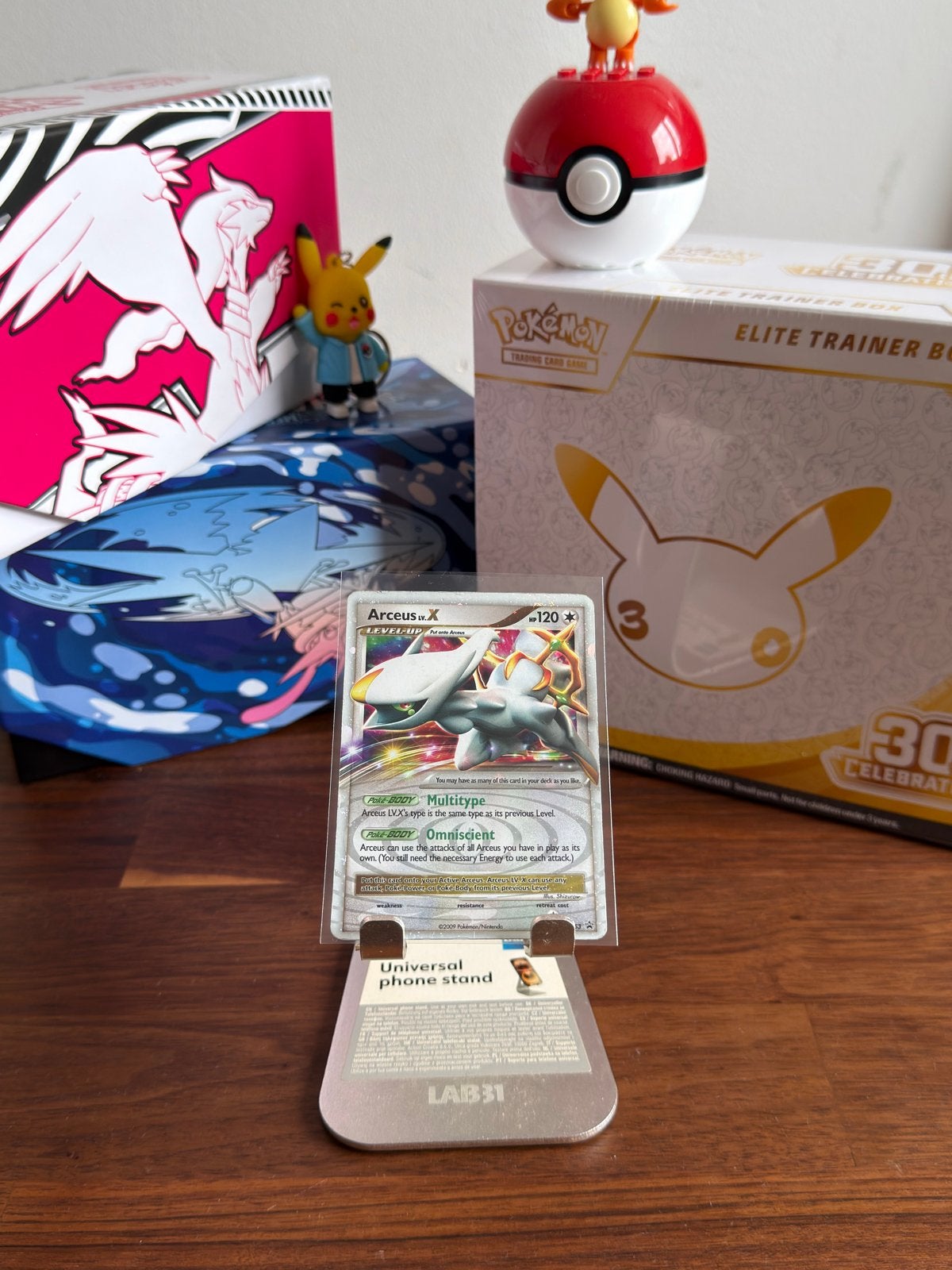Pokémon Arceus LV.X DP53 Holo Promo 2009, Ophalen of Verzenden, Zo goed als nieuw, Losse kaart