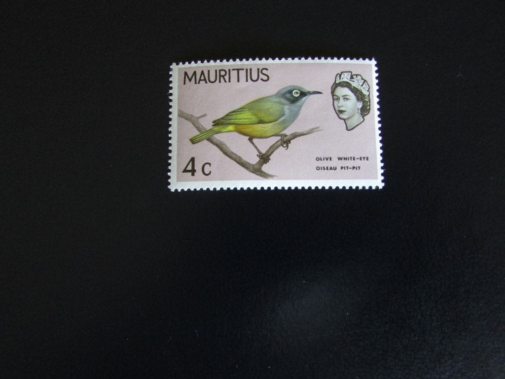Postzegel Vogel: Olijf-Witoog uit Mauritius, Ophalen of Verzenden, Postfris, Dier of Natuur