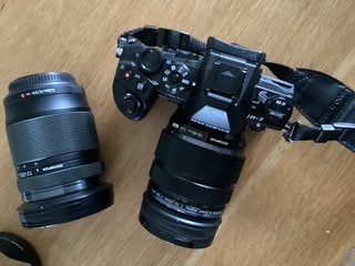 olympus camera E-M1  Graag bieden., Audio, Tv en Foto, Fotocamera's Digitaal, Ophalen, Gebruikt, Geheugenkaart, 16 megapixels