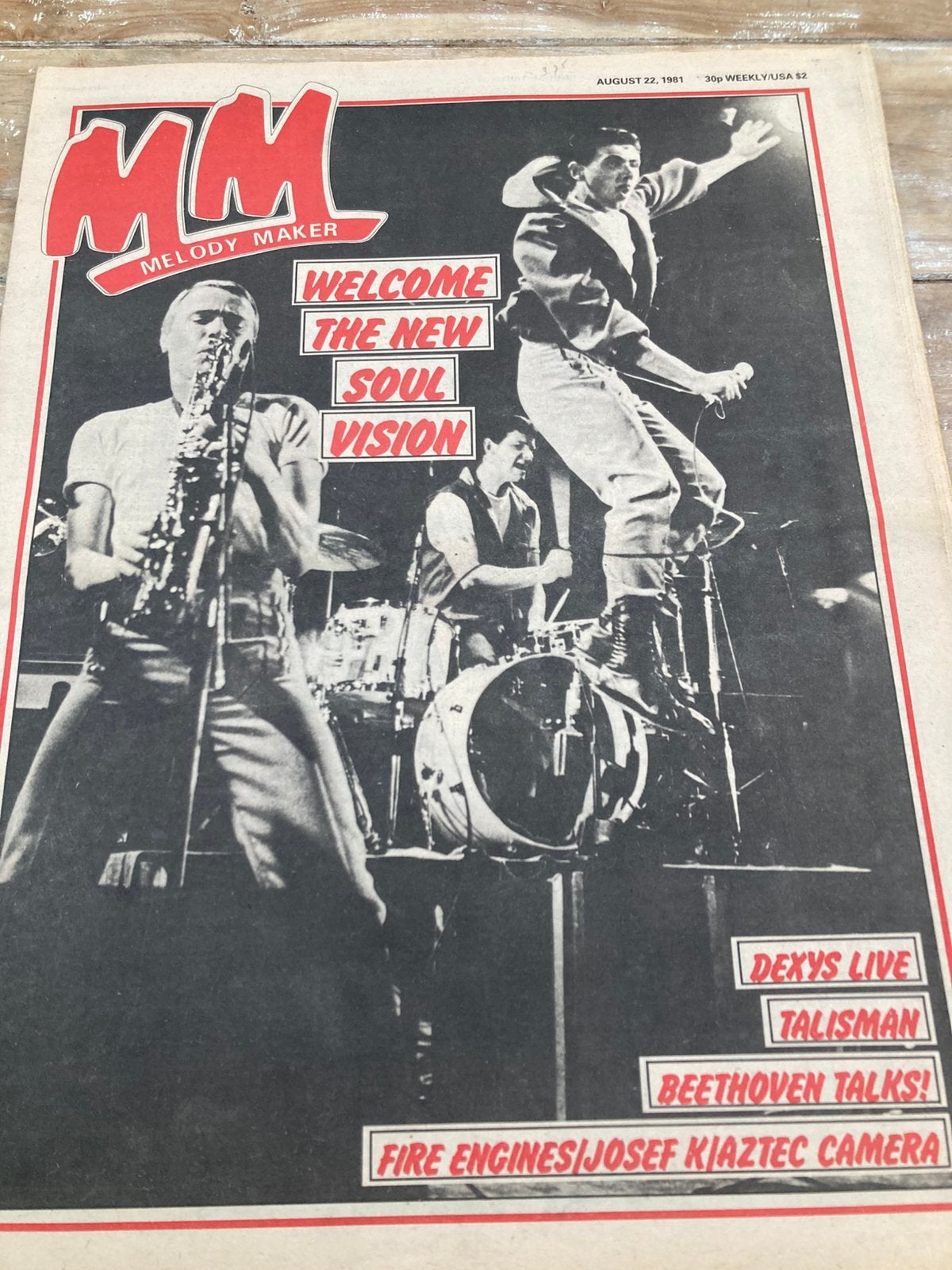MELODY MAKER 1981 AZTEC CAMERA Comsat Angels TALISMAN, Ophalen of Verzenden, Zo goed als nieuw, Muziek, Film of Tv