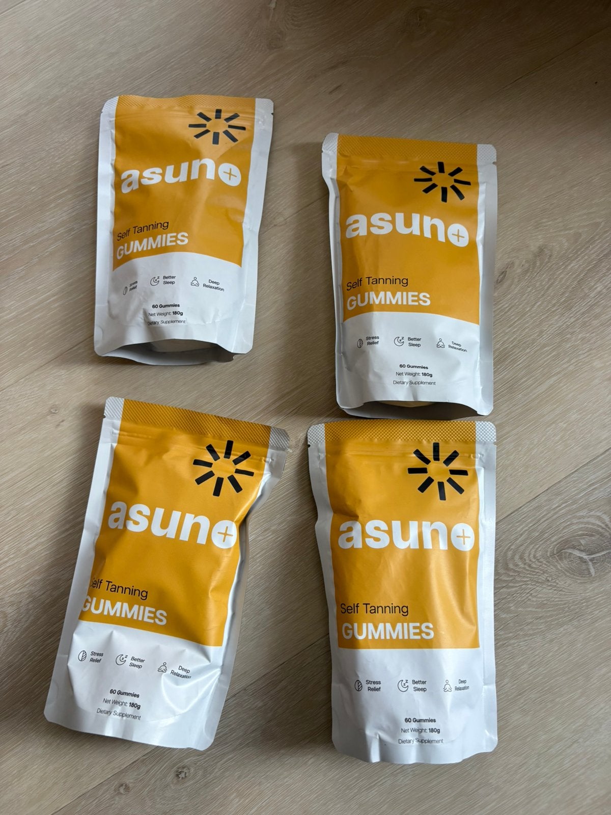 Asune selftanning gummies, Ophalen of Verzenden, Zo goed als nieuw, Bakstenen