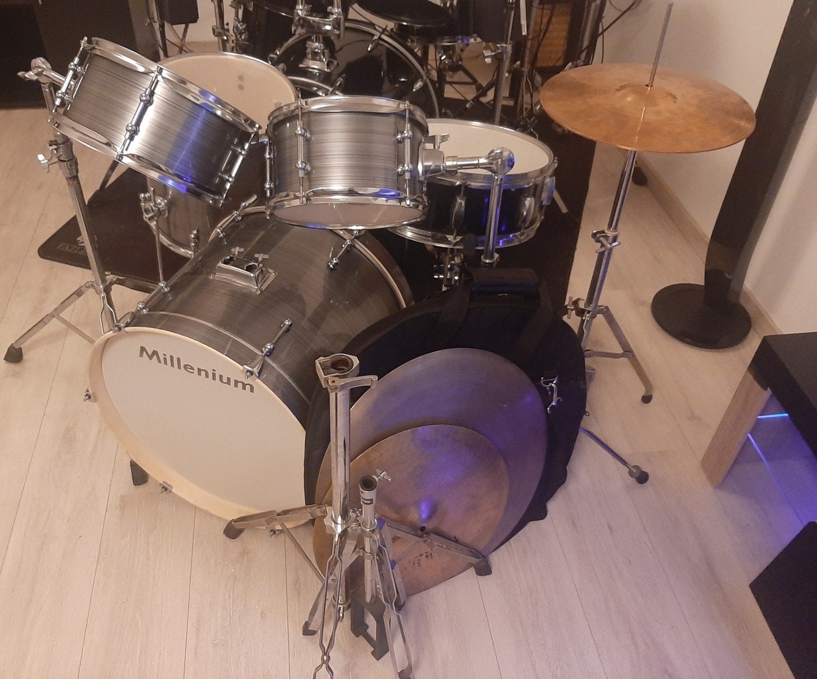Millenium Drumstel en Bekkens (zie beschrijving)!!!, Muziek en Instrumenten, Ophalen, Gebruikt, Overige merken