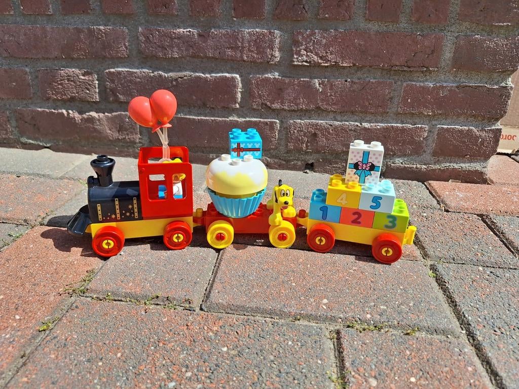 Duplo Disney Mickey's Verjaardagstrein 10597, Ophalen of Verzenden, Zo goed als nieuw, Complete set, Compleet