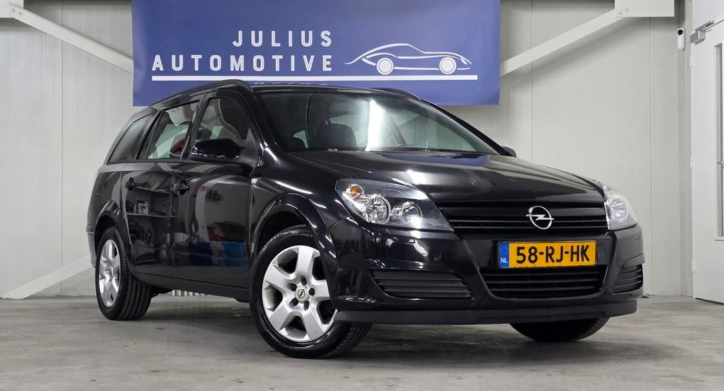 Opel Astra Wagon 1.6 Enjoy Airco Trekhaak Garantie APK 04-20, Voorwielaandrijving, Gebruikt, 4 cilinders, Zwart