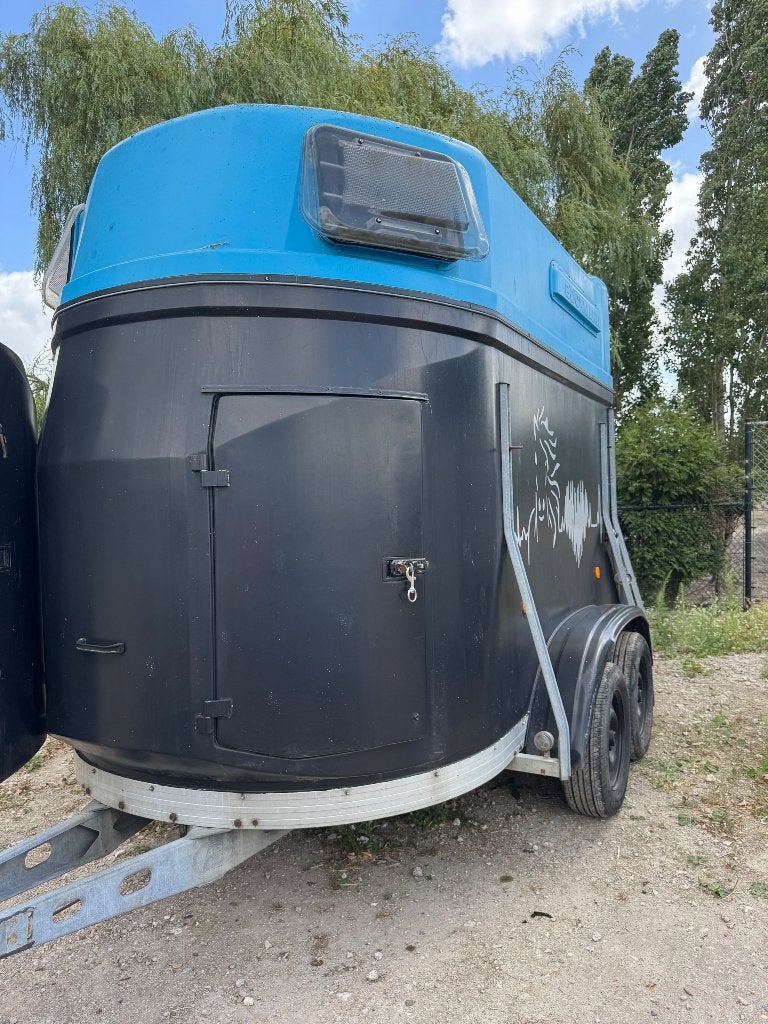 2 Paardentrailer, Dieren en Toebehoren, Paarden en Pony's | Trailers en Aanhangwagens, Gebruikt, 2-paards trailer, Hout, Ophalen