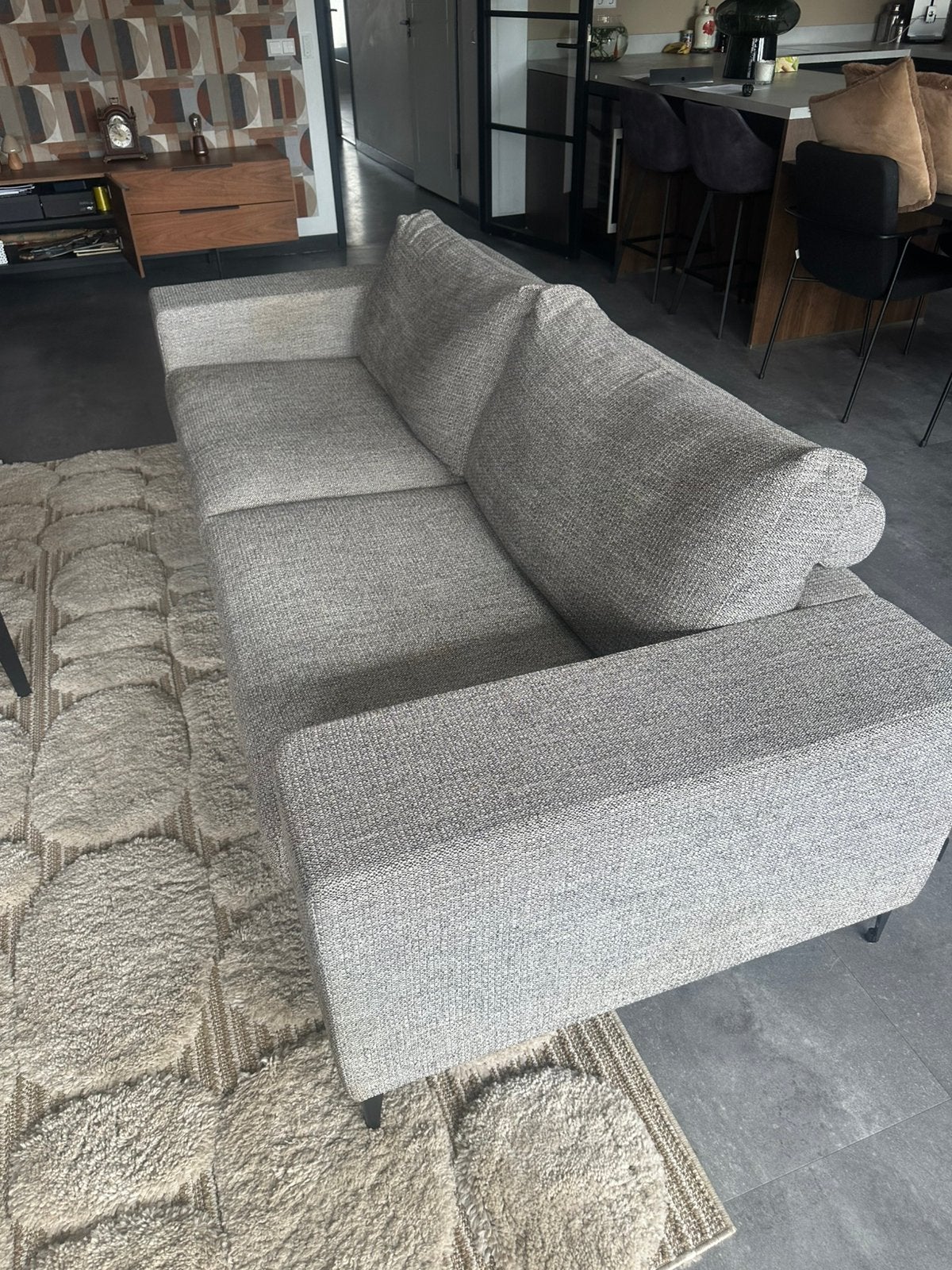 Prominent 3 zits bank stof bekleding, Ophalen, Zo goed als nieuw, Overige materialen, Bank
