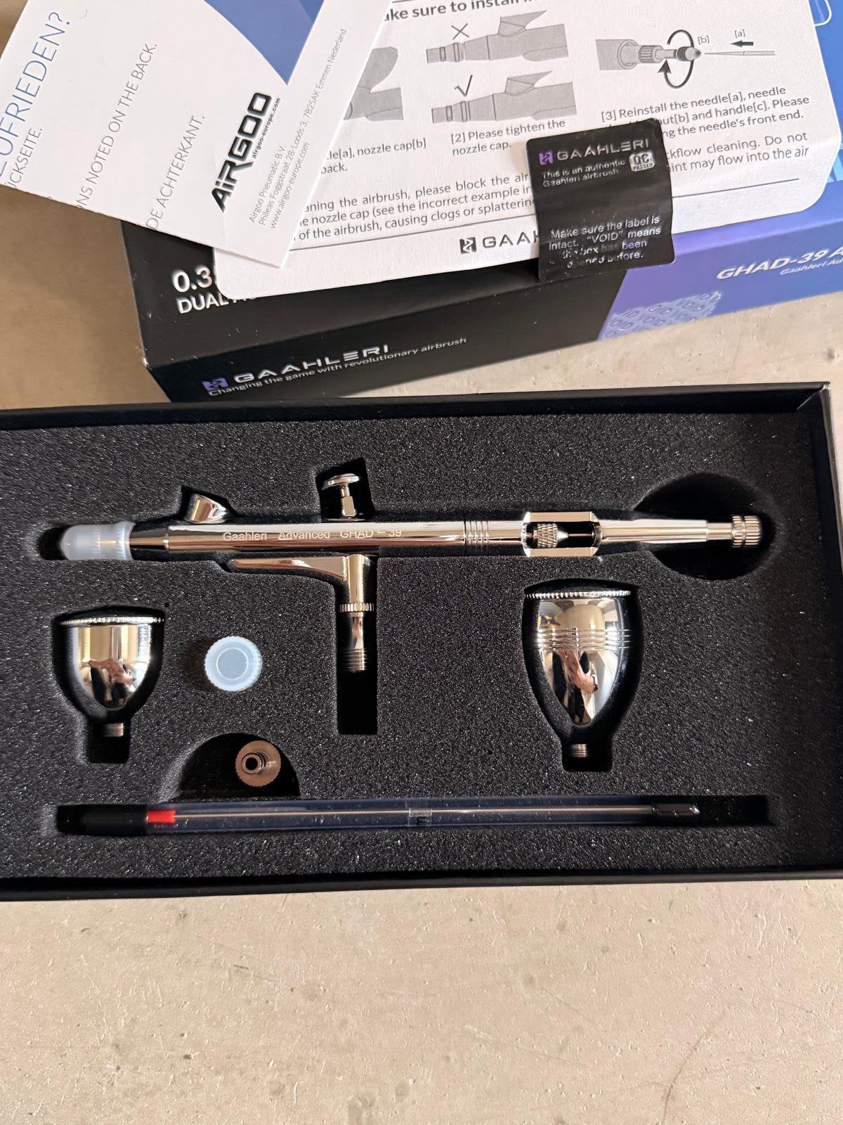 Complete Airbrush Set Gaahleri + Fengda Compressor – NIEUW, Hobby en Vrije tijd, Ophalen of Verzenden, Nieuw