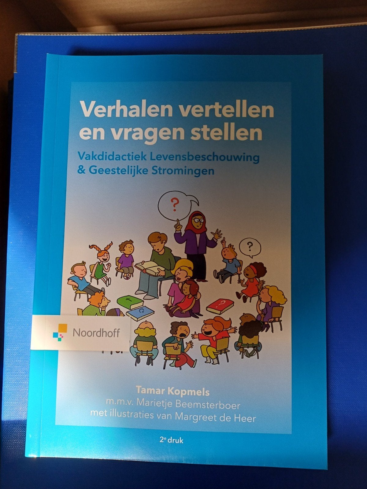 Tamar Kopmels - Verhalen vertellen en vragen stellen, Boeken, Ophalen of Verzenden, Zo goed als nieuw, Overige niveaus, Nederlands