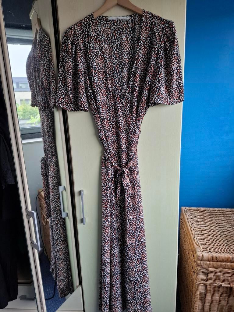 Aaiko wikkeljurk maat M, zwart wit oranje, lang, Maat 38/40 (M), Aaiko, Zwart, Ophalen of Verzenden