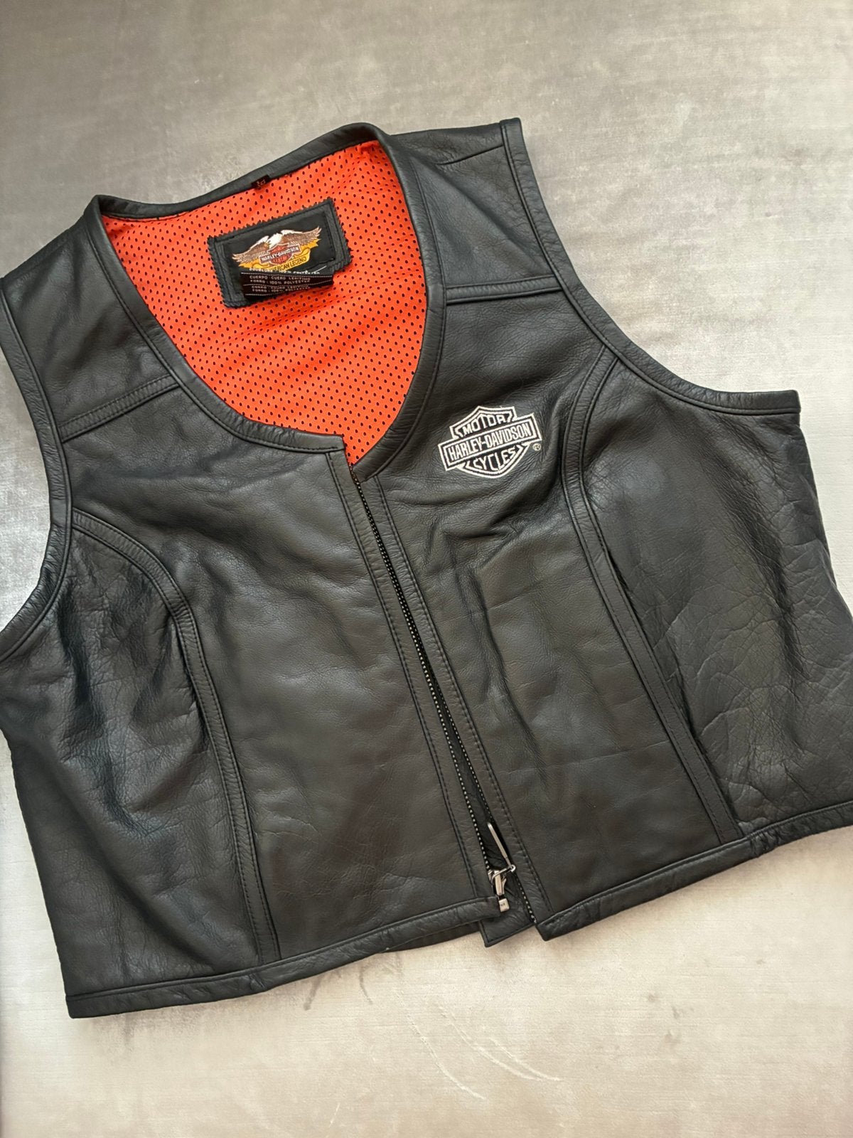Harley Davidson leren bodywarmer/vest Unisex, Ophalen of Verzenden, Nieuw zonder kaartje, Dames, Jas | leer