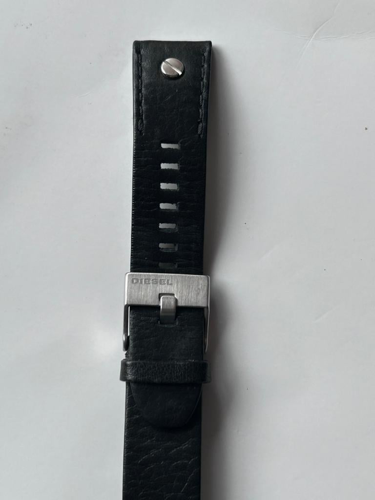 Stoere leren Diesel band 23 mm, Ophalen of Verzenden, Zo goed als nieuw, Leer, Overige merken