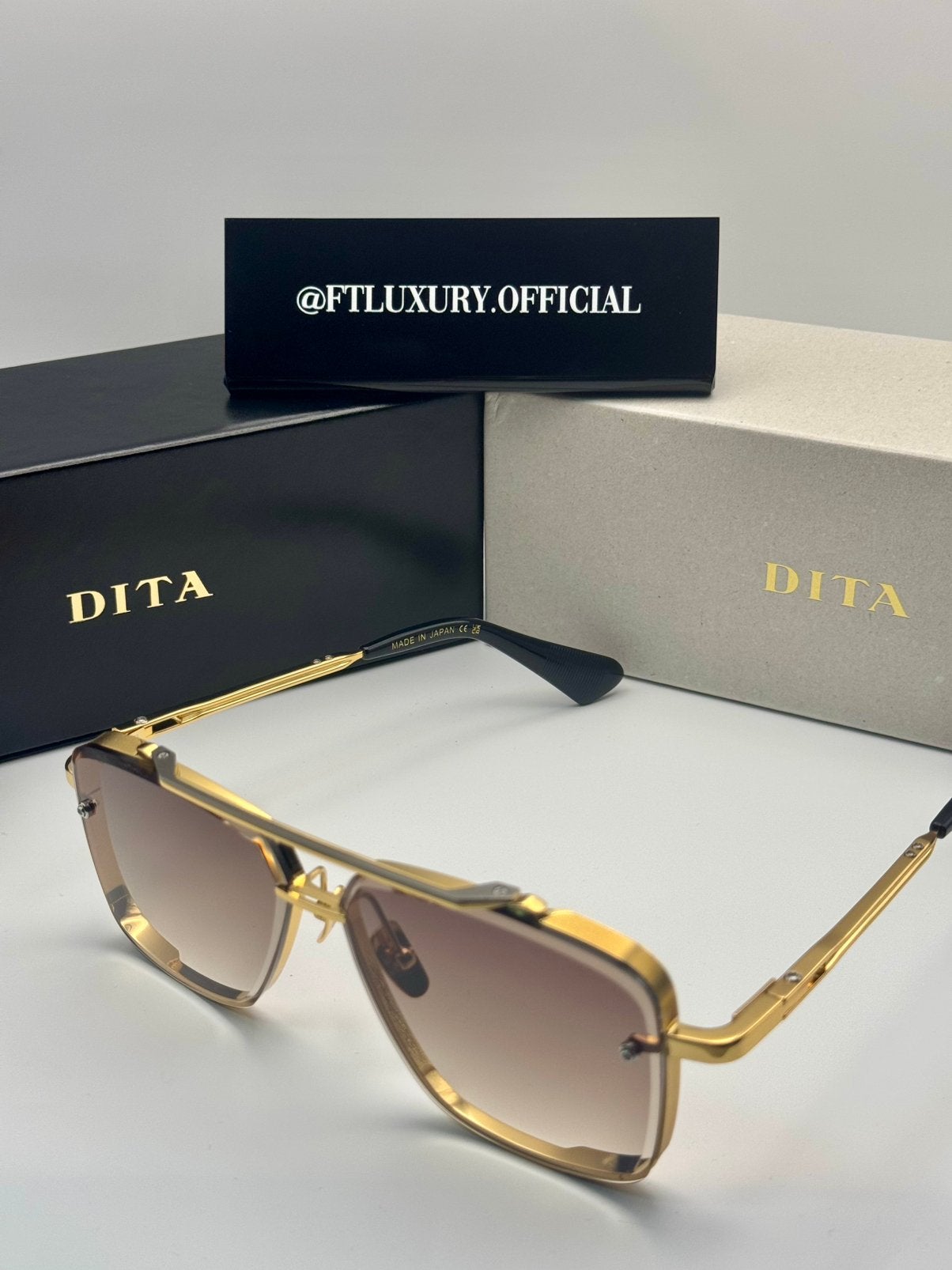 DITA Mach Six goud/bruin, Ophalen of Verzenden, Nieuw, Zonnebril, Overige merken