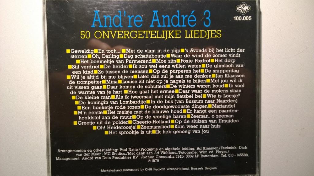 André van Duin - And're André 3 (50 Onvergetelijke Liedjes), Ophalen of Verzenden, Zo goed als nieuw, Pop