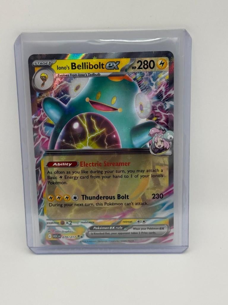 Iono's Bellibolt ex #70 Pokemon Ascended Heroes, Verzenden, Nieuw, Losse kaart, Foil