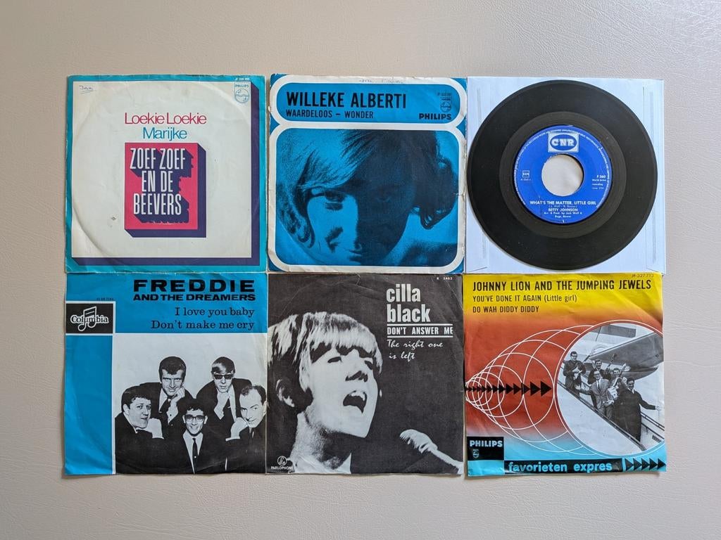 Zes vintage 7 inch singles €10 per stuk jaren 60 70, Cd's en Dvd's, Vinyl Singles, Gebruikt, Verzenden, 7 inch, Single