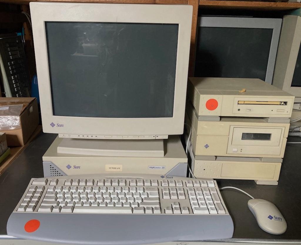 Sun SPARCstation20 met externe Disk + Tapedrive, Ophalen, Vintage computer