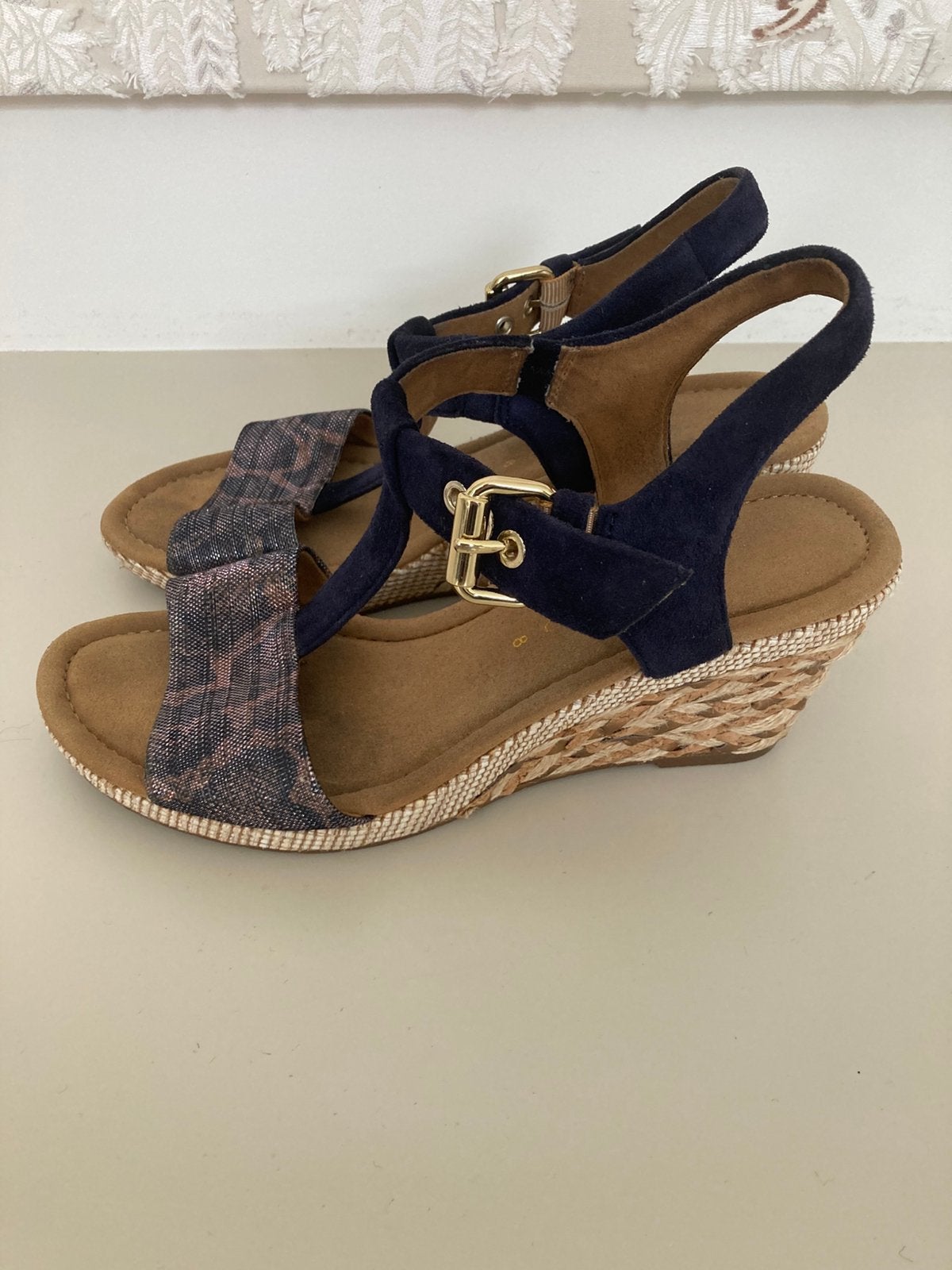 Gabor sandalen maat 42 (8), Kleding | Dames, Blauw, Gedragen, Sandalen of Muiltjes, Ophalen of Verzenden