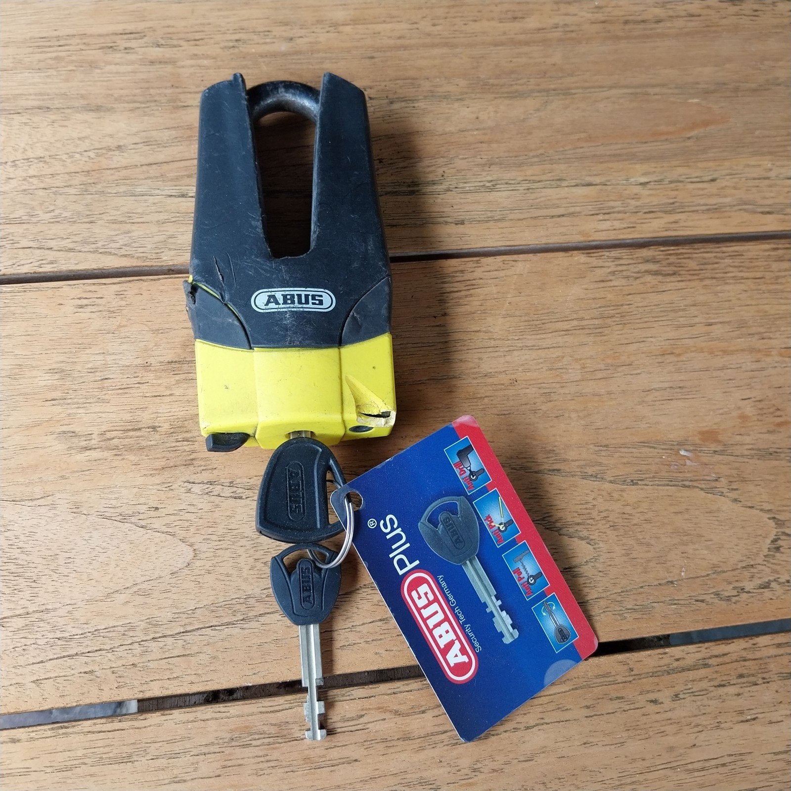 ABUS Plus Hangslot met Sleutels - Gebruikt, Ophalen of Verzenden, Gebruikt
