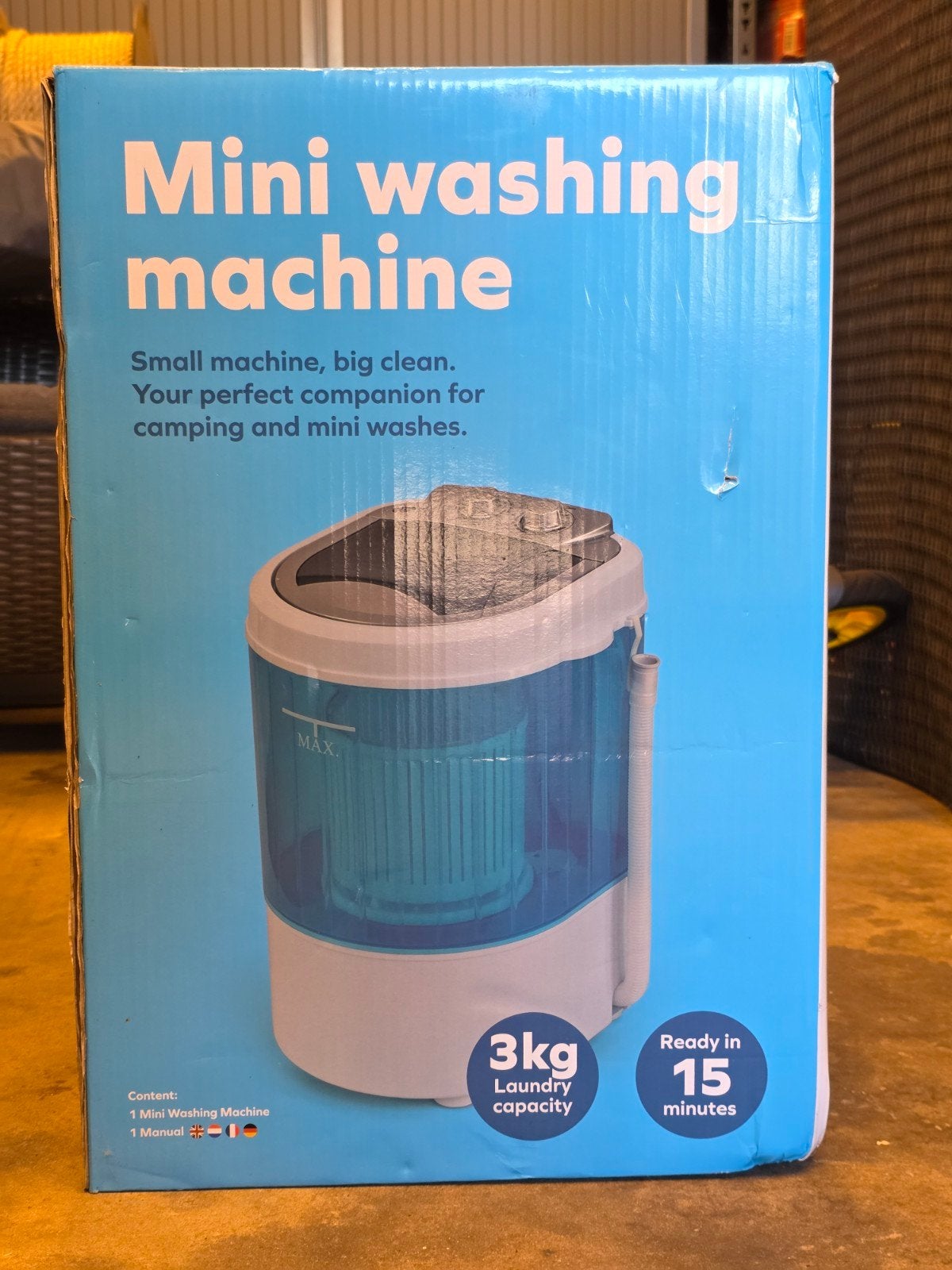 Compacte mini wasmachine - Ideaal voor camping/kleine was, Caravans en Kamperen, Ophalen of Verzenden, Nieuw