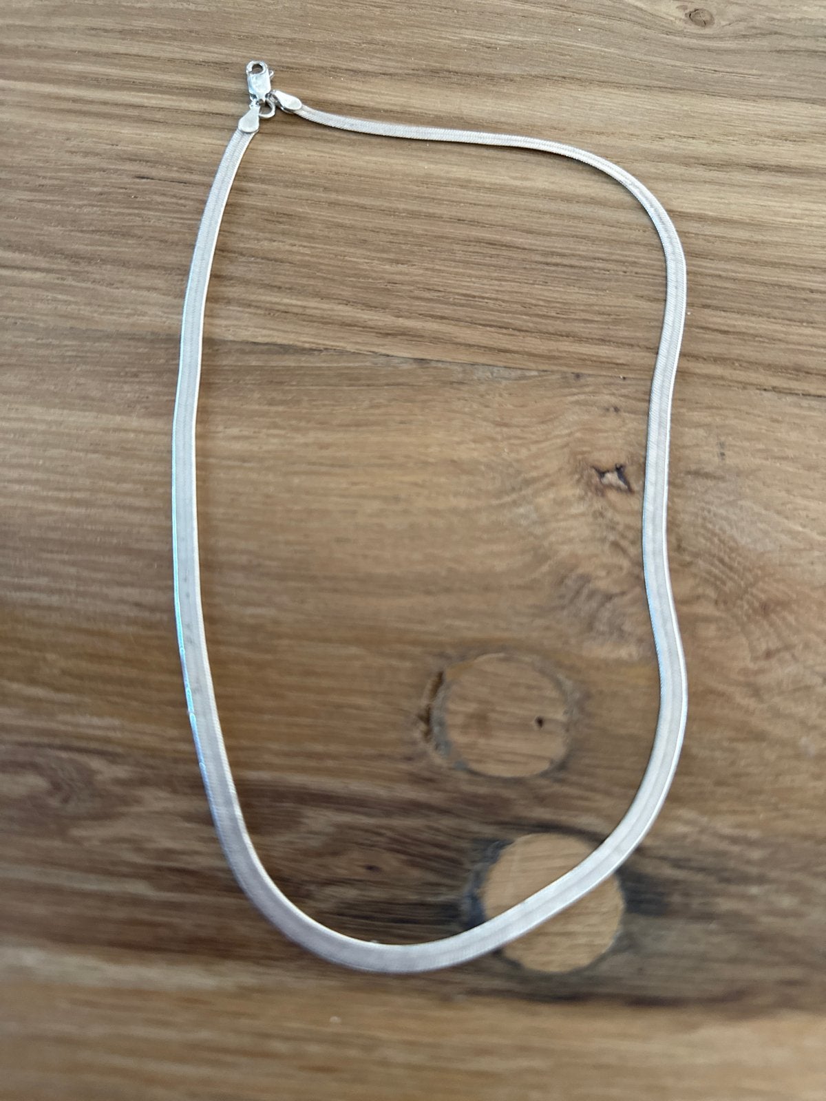 Zilveren slangketting 925, Ophalen of Verzenden, Zo goed als nieuw, Zilver