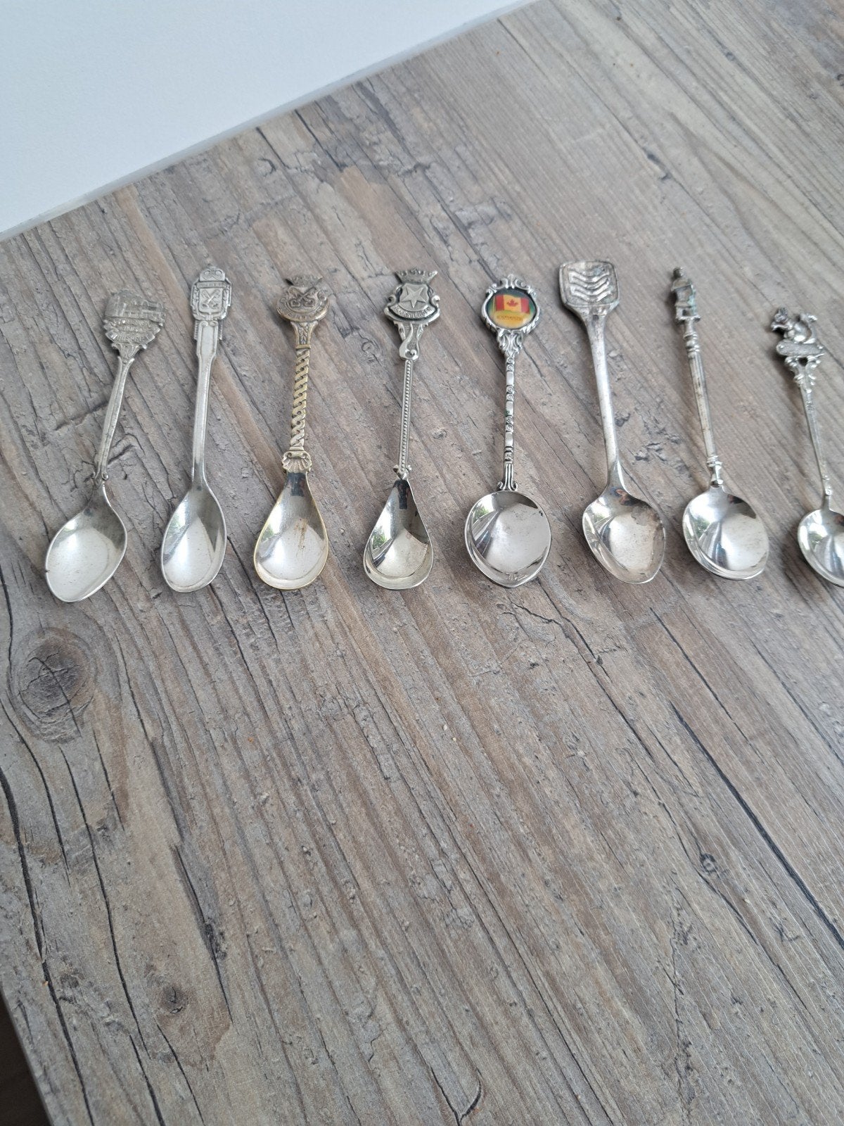 8 thee lepeltjes zilver/verzilverd, Ophalen