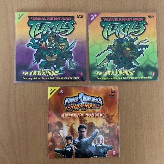 Dvd's Kuifje 2x, Ninje Turtles 3x en enkele volwassen dvd's., Overige genres, Overige typen, Ophalen of Verzenden, Vanaf 6 jaar