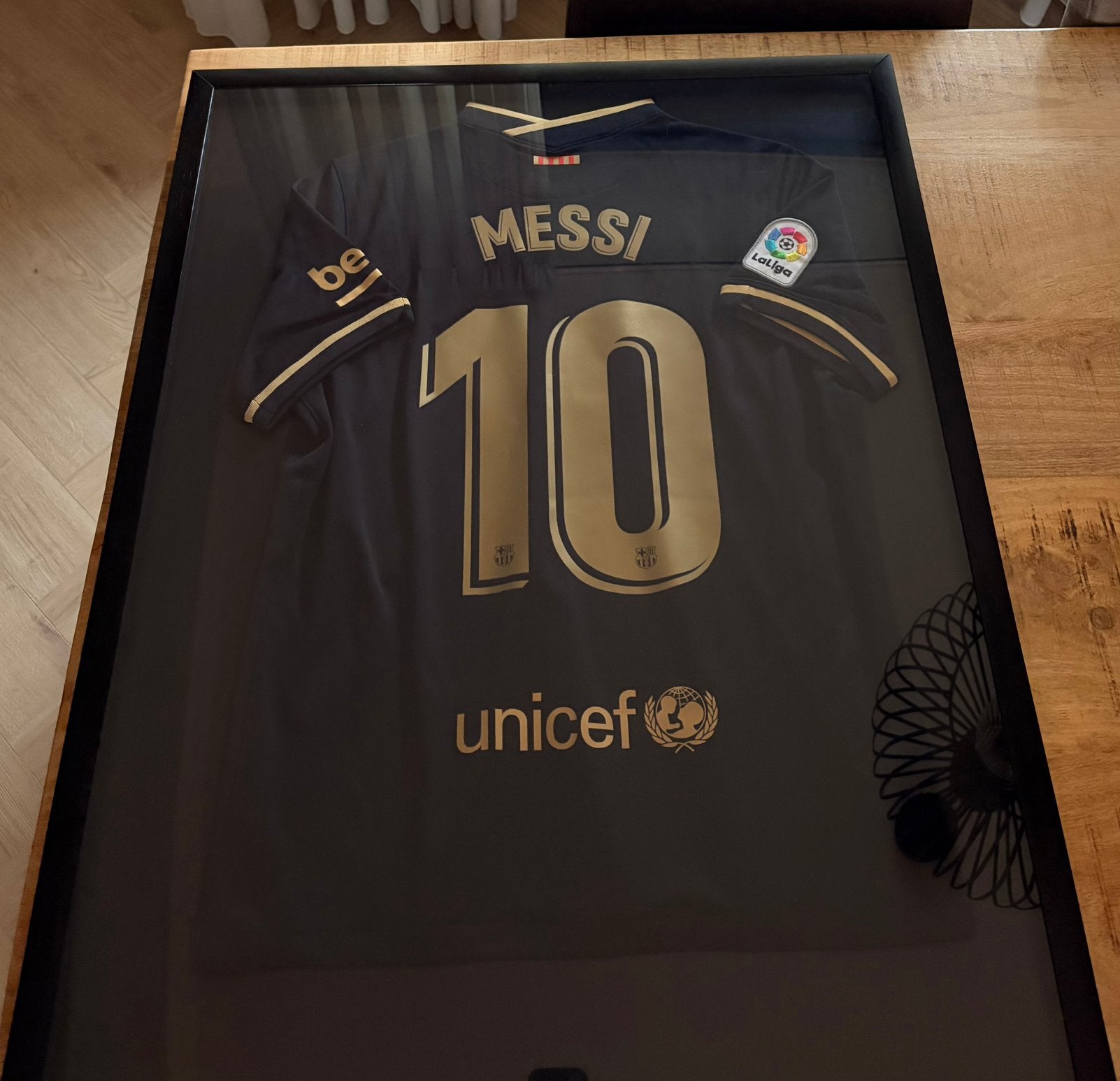 Origineel FC Barcelona Messi uitshirt seizoen 2020/21 maat L, Verzamelen, Ophalen of Verzenden, Zo goed als nieuw, Buitenlandse clubs