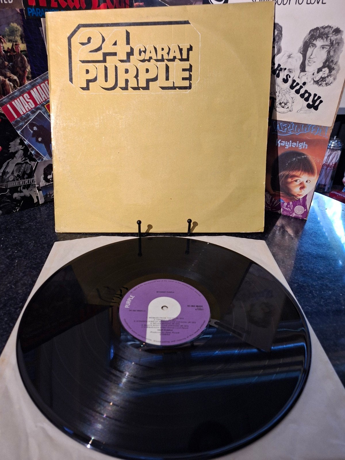 Deep Purple - 24 Carat Purple LP (1975), Cd's en Dvd's, Vinyl | Rock, Gebruikt, Overige formaten, Ophalen of Verzenden, Fotohoes