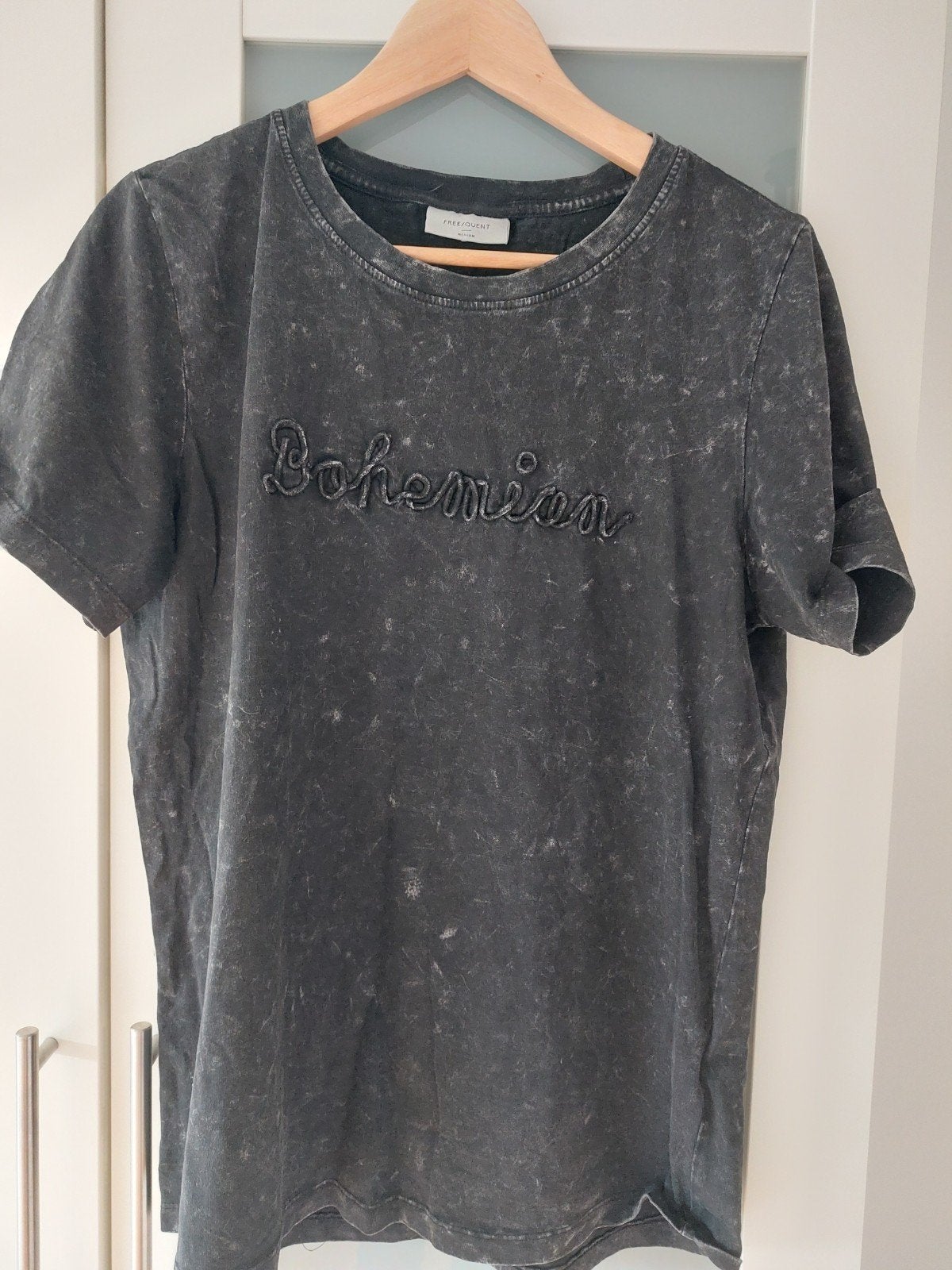 FREE/QUENT Bohemian T-shirt Maat M, Maat 38/40 (M), Ophalen of Verzenden, Korte mouw, Grijs