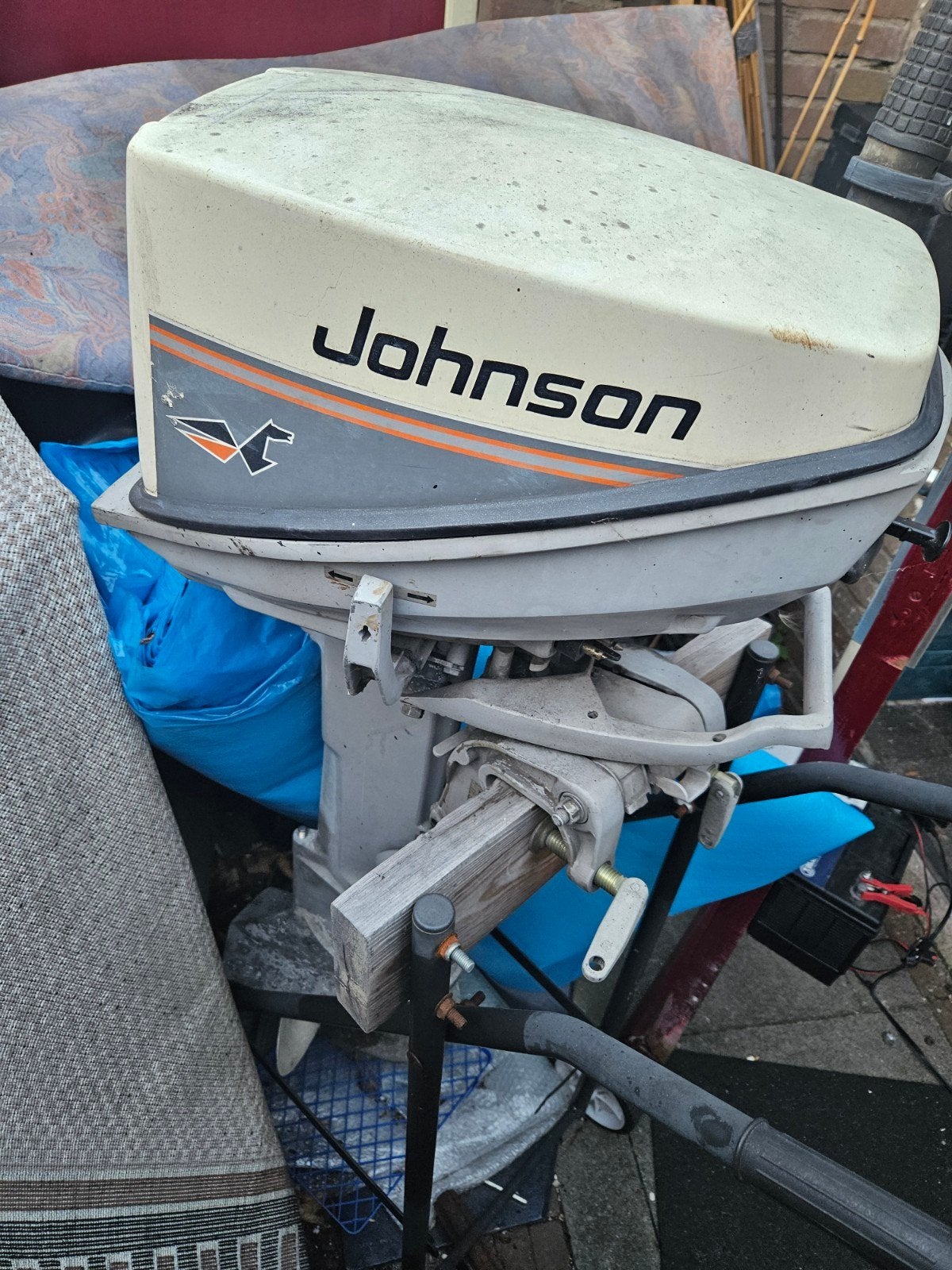 10pk johnson langstaart niet werkend, Ophalen, Gebruikt, Motor en Techniek, Zeilboot of Motorboot