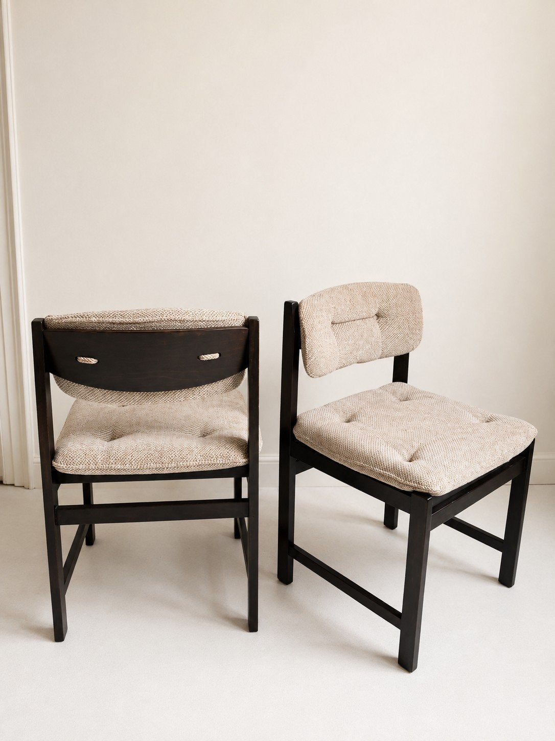 Vintage stoelen €50 ps, Huis en Inrichting, Ophalen, Gebruikt, Twee, Overige kleuren