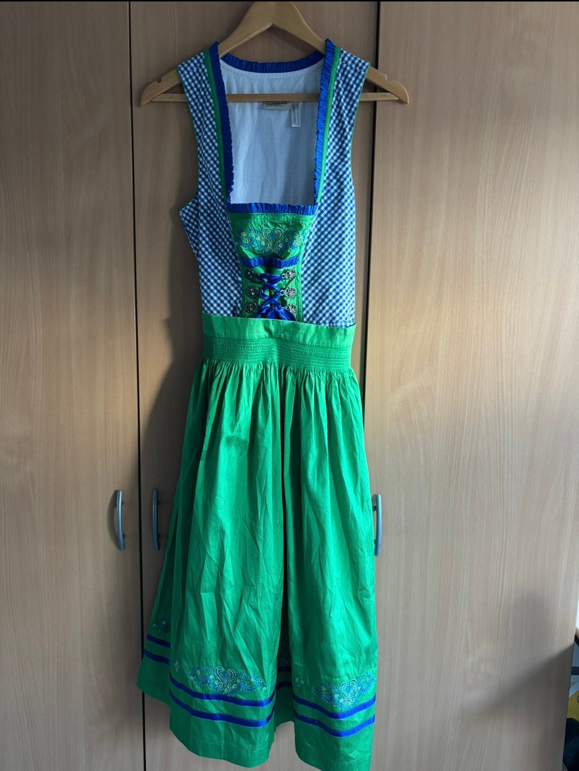 Oktoberfest Tiroler Dirndl jurk maat 36, Ophalen of Verzenden, Zo goed als nieuw, Maat 36 (S), Overige thema's