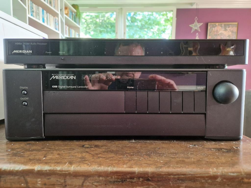 Meridian G68AXV surround processor met HD621 hdmi switch, Gebruikt, 120 watt of meer, Ophalen, Overige merken