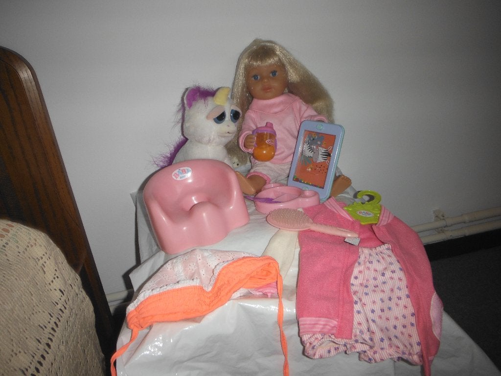 baby born grote zus met acc, Ophalen, Zo goed als nieuw, Babypop