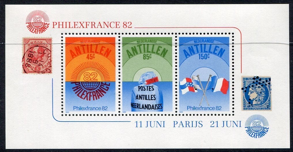 Nederlandse Antillen 722 postfris postzegel op postzegel1982, Verzenden, Postfris