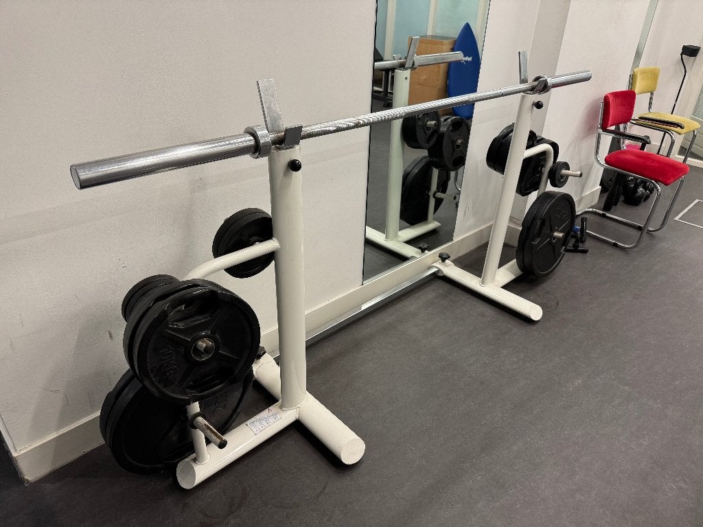 fitness apparaat- Halterbank, Sport en Fitness, Fitnessapparatuur, Ophalen, Benen, Gebruikt, Krachtstation