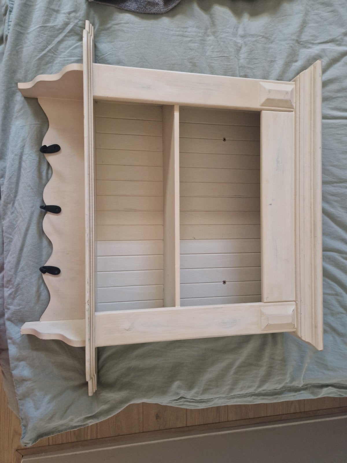 Leuk opbergrekje/wandplank met haakjes voor keuken/hal, Ophalen, Gebruikt, Minder dan 100 cm