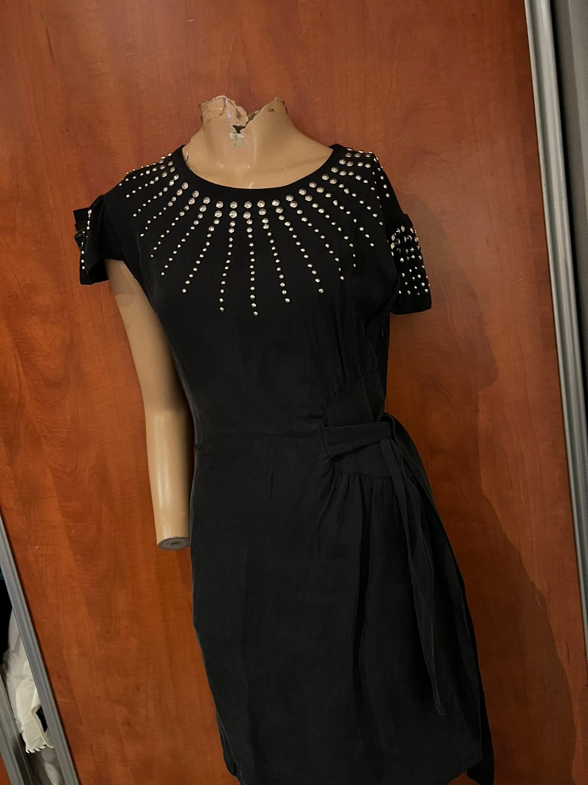 Picture Perfect Jurk met studs maat L origineel zgan, Zwart, Maat 42/44 (L), Ophalen of Verzenden, Zo goed als nieuw
