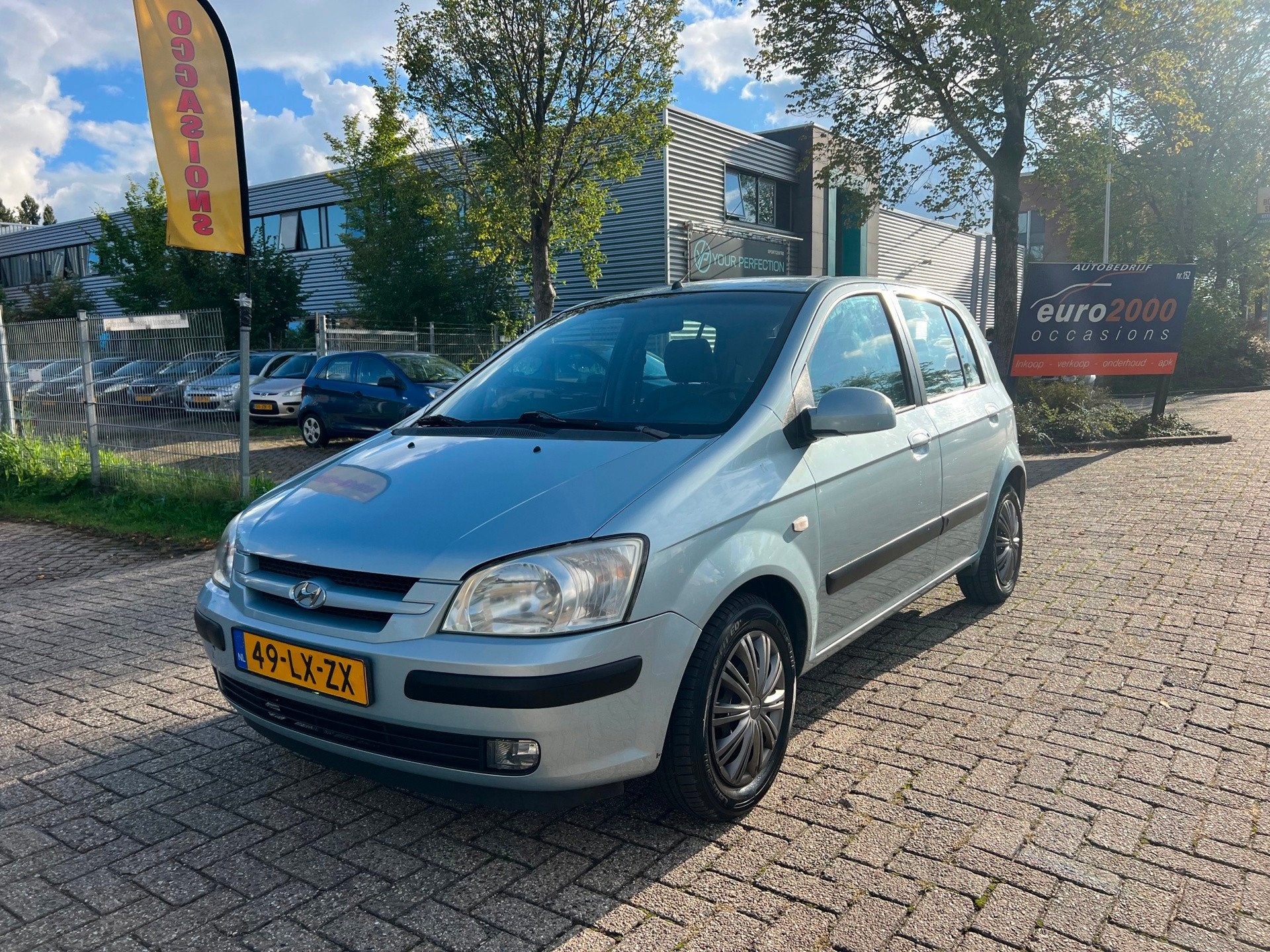 Hyundai Getz 1.3i GLS - Automaat - Airco - 5Deurs - Android, Auto's, 450 kg, 4 cilinders, Origineel Nederlands, Bedrijf