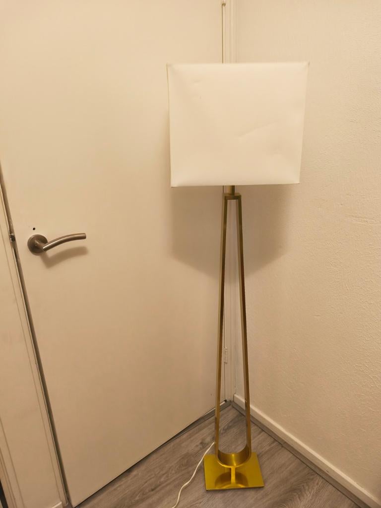 Staande lamp IKEA goud, Ophalen, Gebruikt, 150 tot 200 cm