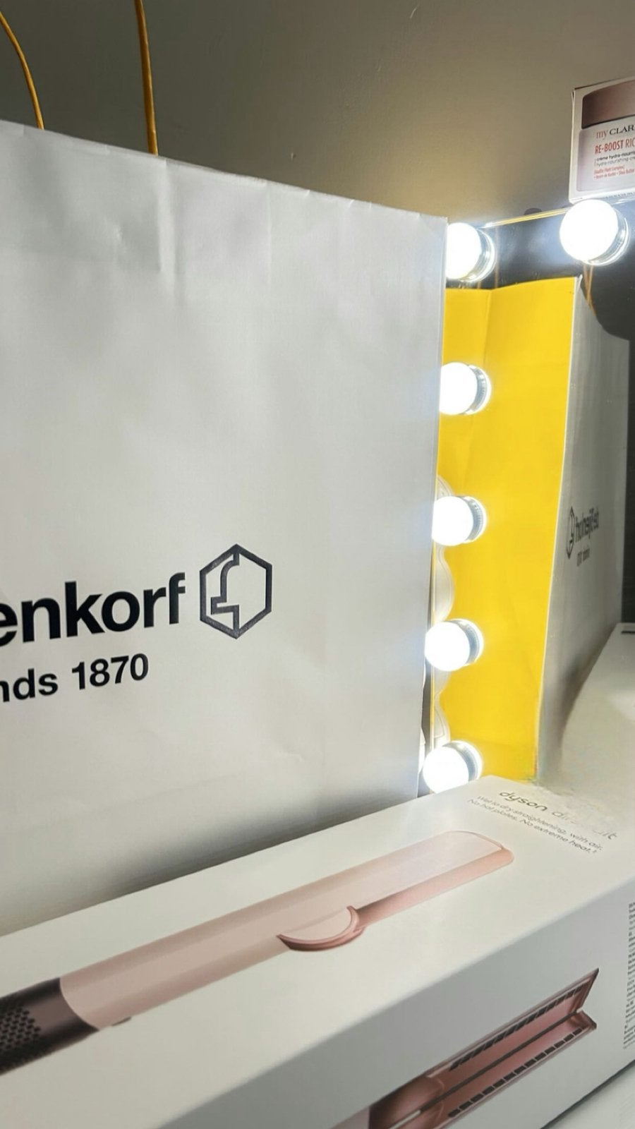 Dyson Airwrap Roze  | Goede Staat | Bon Aanwezig, Ophalen of Verzenden, Zo goed als nieuw, Föhn of Haardroger