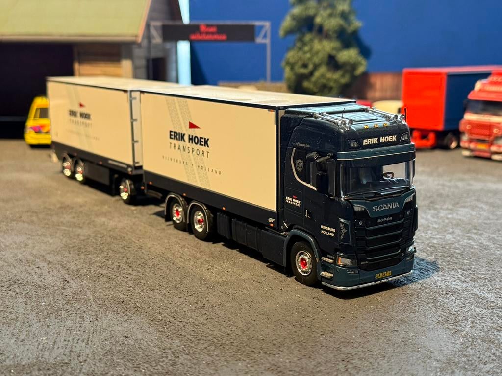 Tekno erik hoek, Hobby en Vrije tijd, Modelauto's | 1:50, Tekno, Zo goed als nieuw, Tekno, Bus of Vrachtwagen