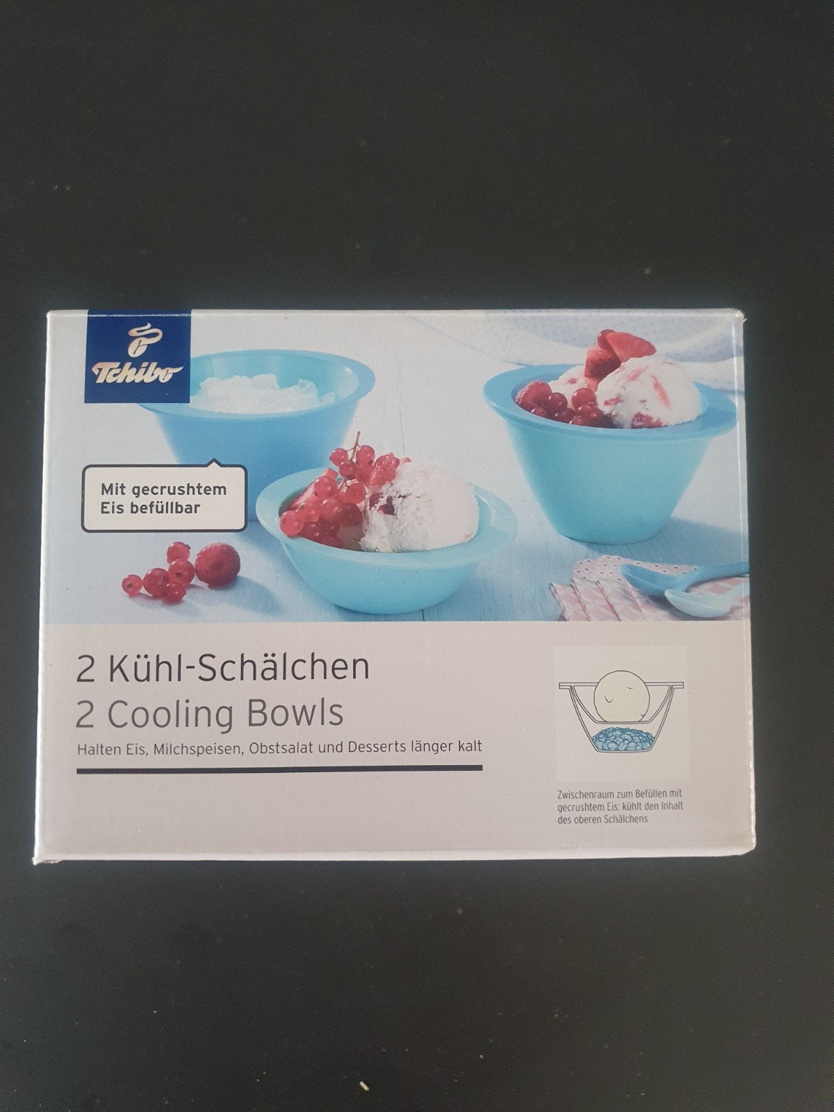 Nieuwe set Tchibo koelschaaltjes voor ijs en desserts, Huis en Inrichting, Keuken | Servies, Ophalen of Verzenden, Nieuw, Overige materialen